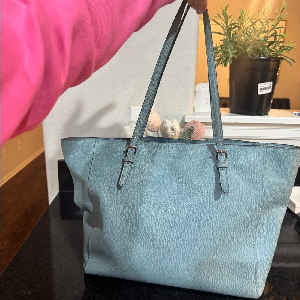 Coach Light Blue Tote Bag - Picture 2 of 14